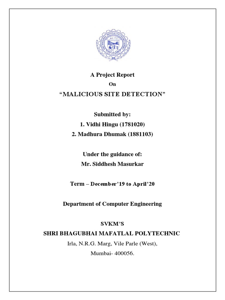 Malicious Site Detection Using ML | PDF | World Wide Web | Internet & Web