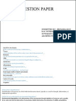 2018 Question Paper: Submitted By: Priyanka Roy B.SC Interior Design Guwahati College of Architecture and Planning