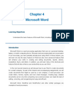 Module 1 Pre-Finals, Chapter 4 - Basic Features of Microsoft Word