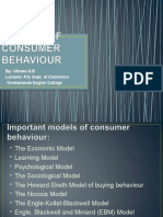 Models of Consumer Behaviour