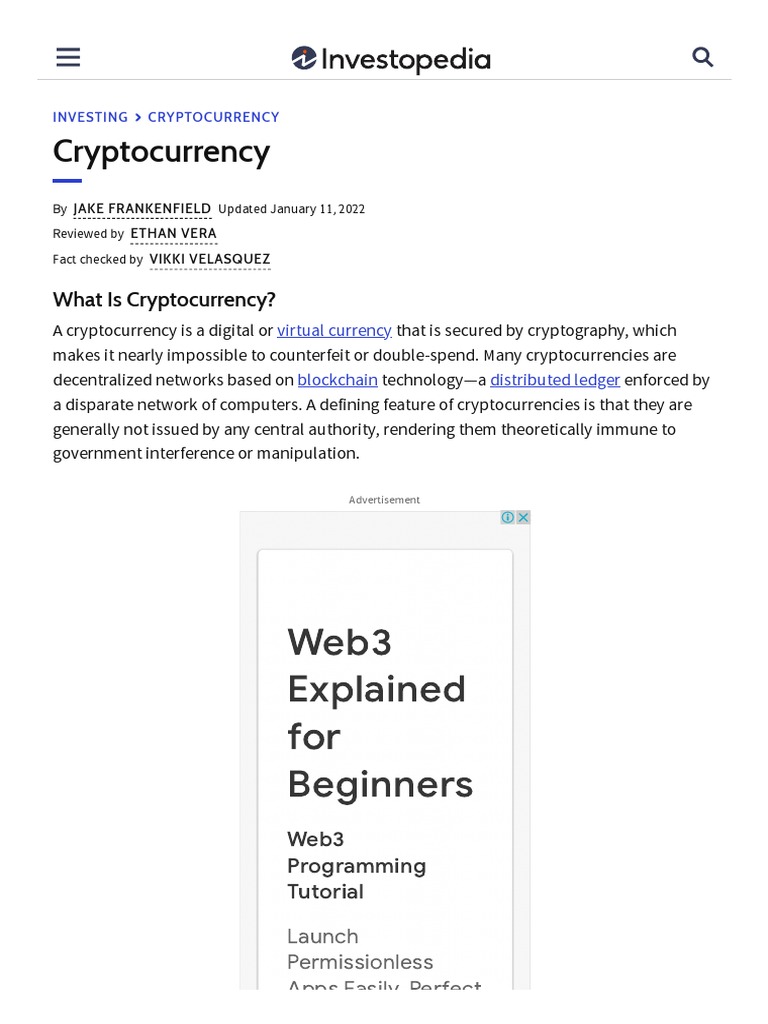 Web3 Explained For Beginners: Cryptocurrency | PDF | Cryptocurrency |  Bitcoin
