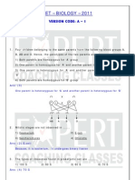 Cet - Biology - 2011: Version Code: A - 1