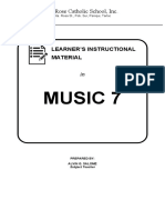 Music 7: Learner'S Instructional Material