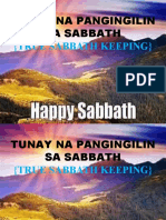 Tunay Na Pangingilin Sa Sabbath