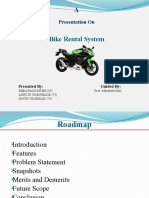 Bike Rental System: Presentation On