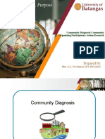 Prepared By:: Community Diagnosis/Community Organizing Participatory Action Research