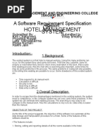 A Software Requirement Specification Report