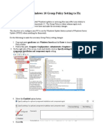 Reconfigure Windows 10 Group Policy Setting To Fix Error 0X800f081f