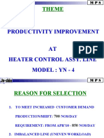 Theme: Productivity Improvement AT Heater Control Assy. Line Model: Yn - 4