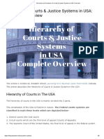 Hierarchy and Functions of Courts & Justice System in USA - Overview