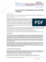 To Investigation The Structure and Morphology of Iron Metallic by Difference Techniques