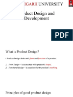 Chandigarh: Product Design and Development