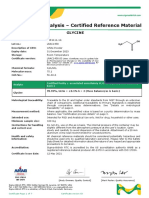 Certificate of Analysis - Certified Reference Material: Glycine