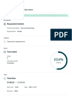 PET 16 - Monthly Reading Test (December) - Test Summary