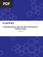 Fortiauthenticator Windows Agent v3.8 Release Notes