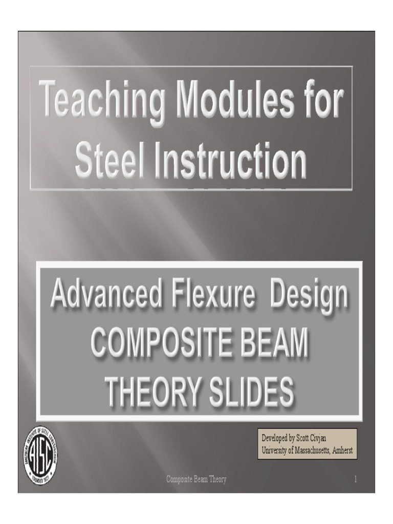 Composite Beam Theory Overview | PDF | Beam (Structure) | Strength Of ...