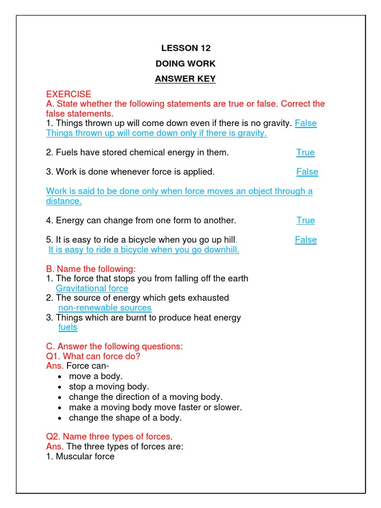 Understanding Work and Forces | PDF | Force | Gravity