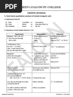 PU - 2 Chemistry Lab Manual | PDF