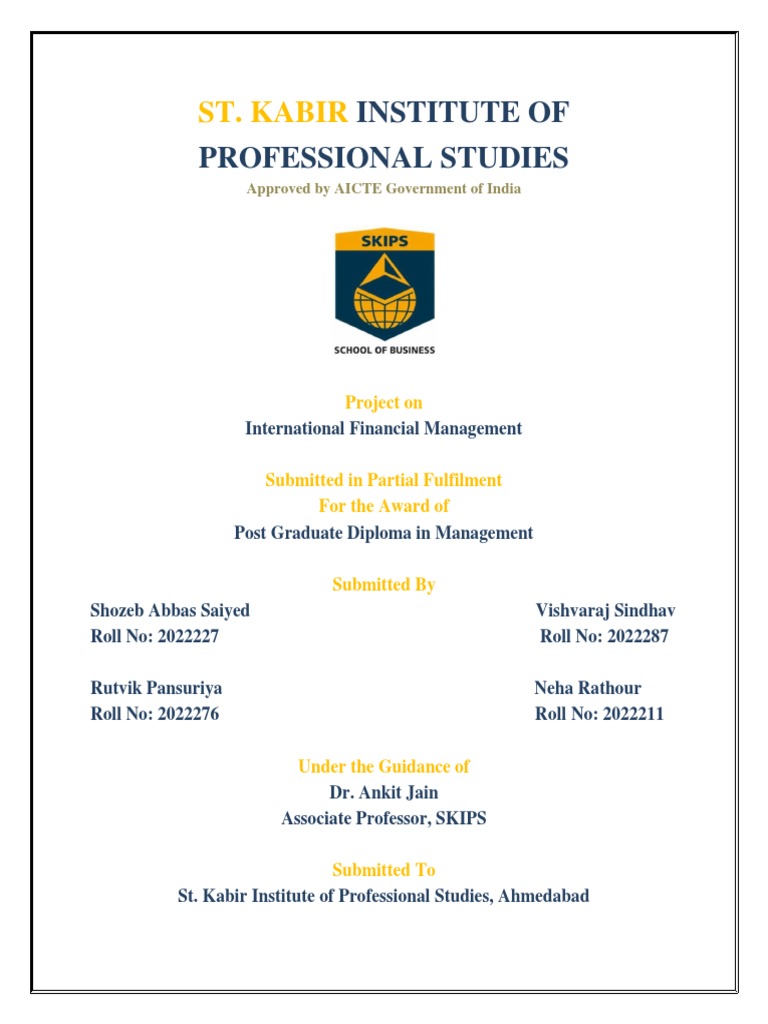 St. Kabir: Institute of Professional Studies | PDF | Balance Of ...