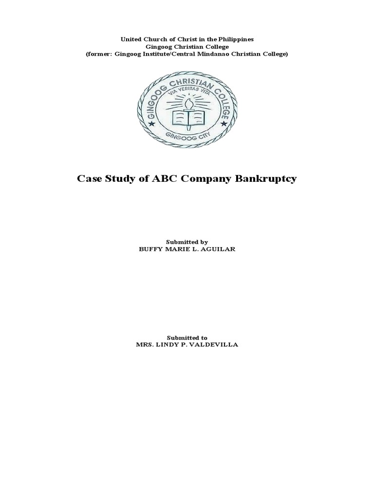 Case Study of ABC Company Bankruptcy | PDF | Carpet | Retail