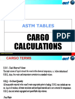Astm Tables: Cargo Calculations