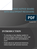 Electronic Notice Board With Multi Point Receivers