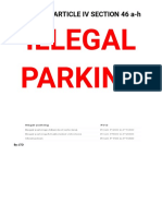 R.A. 4136 Article Iv Section 46 A-H: Illegal Parking