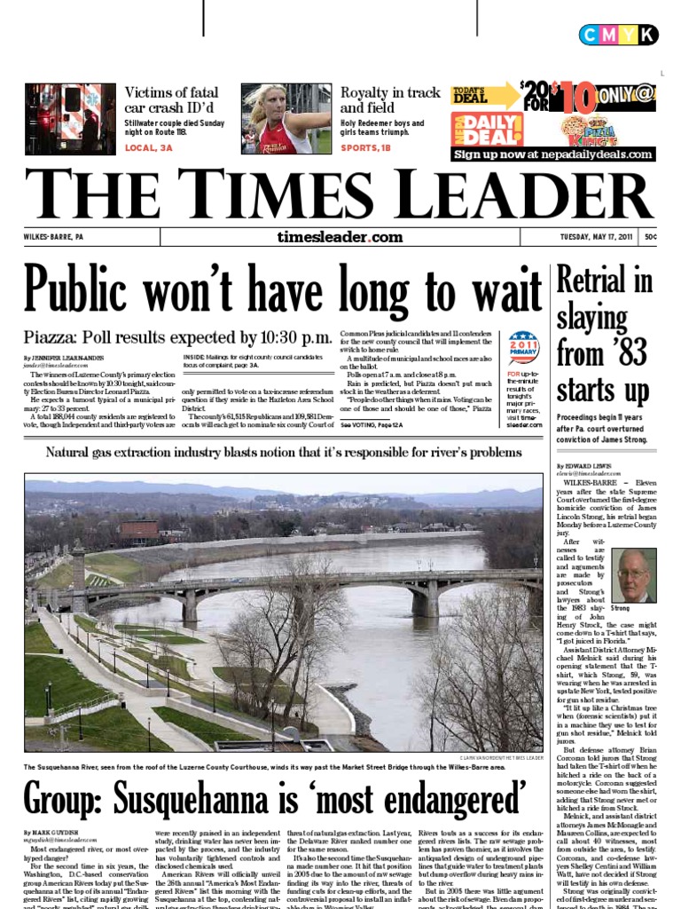 He Imes Eader: Public Won\'t Have Long To Wait | PDF | Wilkes Barre |  Luzerne County