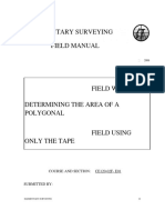 Elementary Surveying Field Manual: Course and Section: Ce120-02F-E01