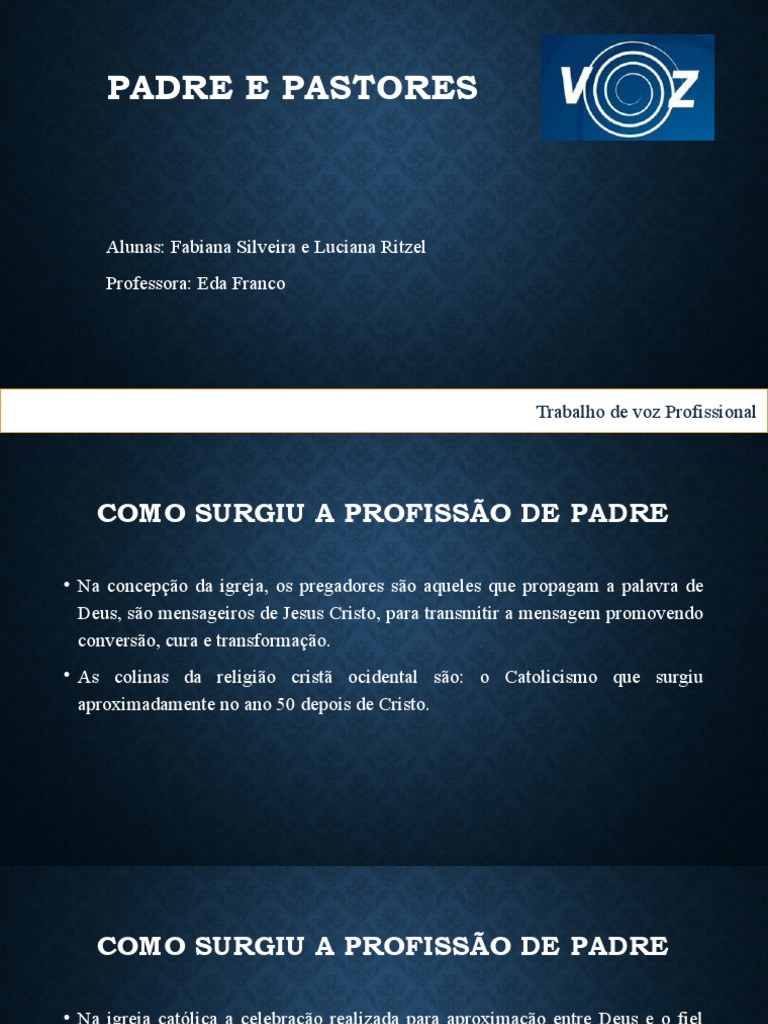 Padre e Pastores Final | PDF | Protestantismo | Religiões abraâmicas