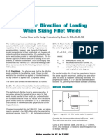 Consider Direction of Loading When Sizing Fillet Welds: Design File