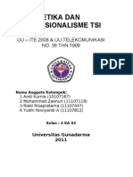 Artikel Tentang UU ITE 2008 Dan UU Telekomunikasi NO 36