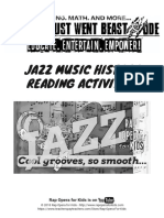 1 - History of Jazz Music Worksheets and Reading Passage Using Rap Song