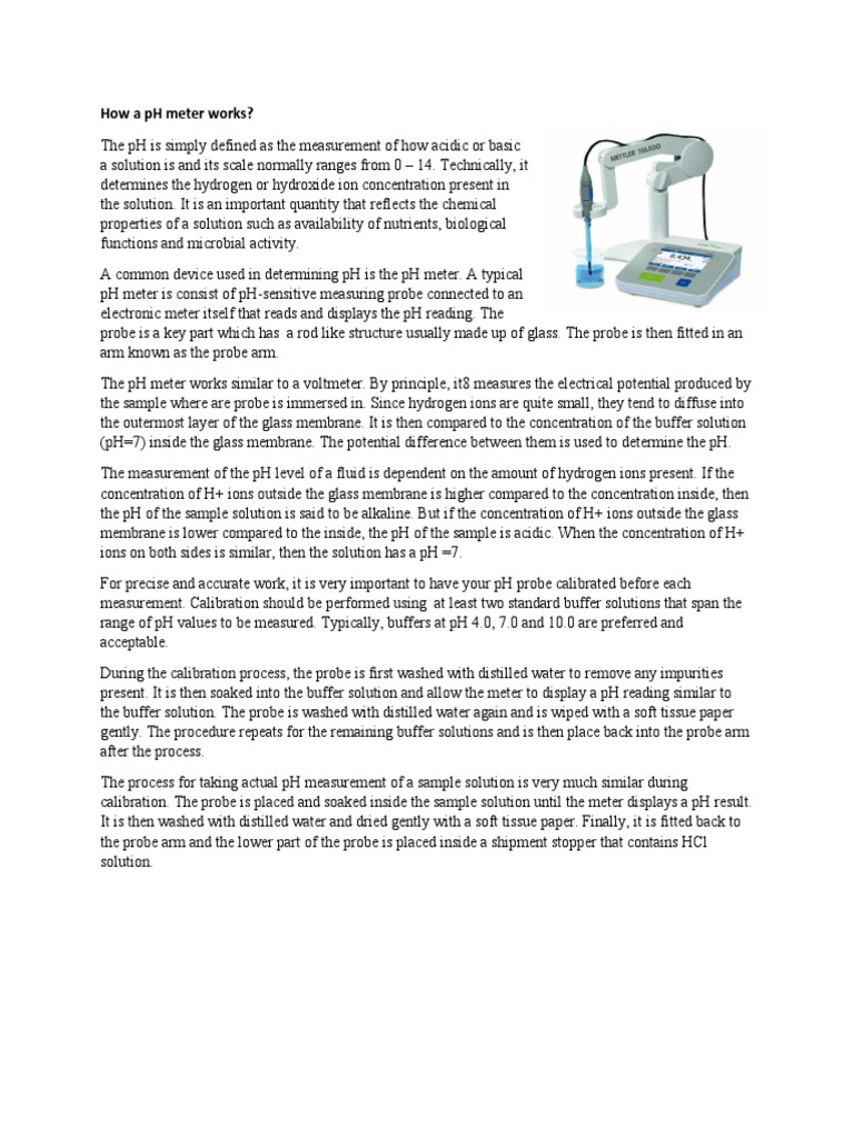 How A PH Meter Works? PDF