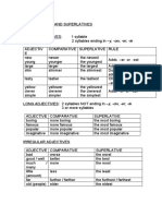 Comparatives and Superlatives