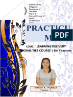 Practicu M: - Learning Delivery MODALITIES COURSE - For Teachers