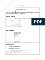 Task Sheet 4.2-3C Title: Fermenting Fish Amino Acid (Faa) Performance Objective
