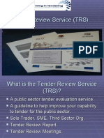 Tender Review Service (TRS) Presentation