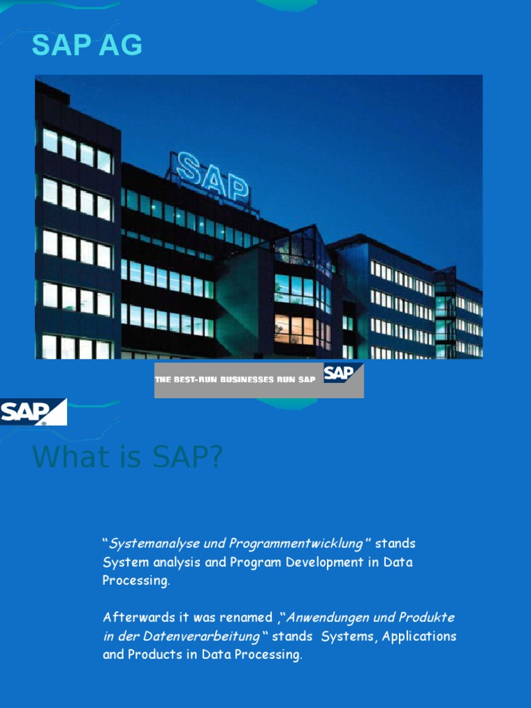 Sap Ag | PDF | Sap Se | Business Software