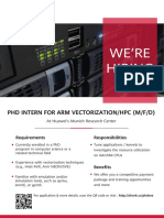 We are looking for a PhD student for Arm vectorization/HPC who would like to do an internship at our Munich Research Center