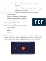 Forças gravitacionais e peso x massa