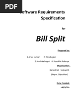 Bill Split SRS