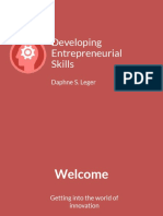 Developing Entrepreneurial Skills: Daphne S. Leger