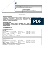 Plano de Ensino Dimensionamento Maquinas