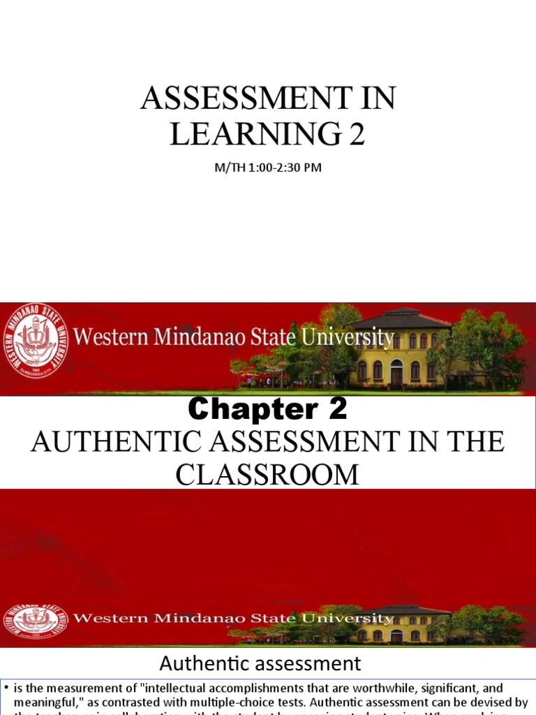 Authentic Assessment in Learning 2 | PDF | Educational Assessment ...