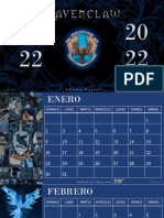 Calendario 2022 Ravenclaw