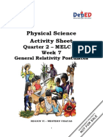 Physical Science Activity Sheet: Quarter 2 - MELC 15 Week 7