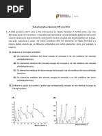 Teste Sumativo 1 Química 12º Ano