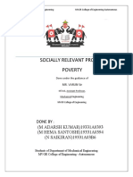 Socially Relevant Project Poverty: Done by (M ADARSH KUMAR) 19331A0393 (M HEMA SANTOSHI) 19331A0394 (N SAIKIRAN) 19331A03B6