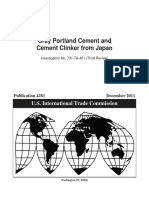 Gray Portland Cement and Cement Clinker From Japan NBSPPDF Fileus